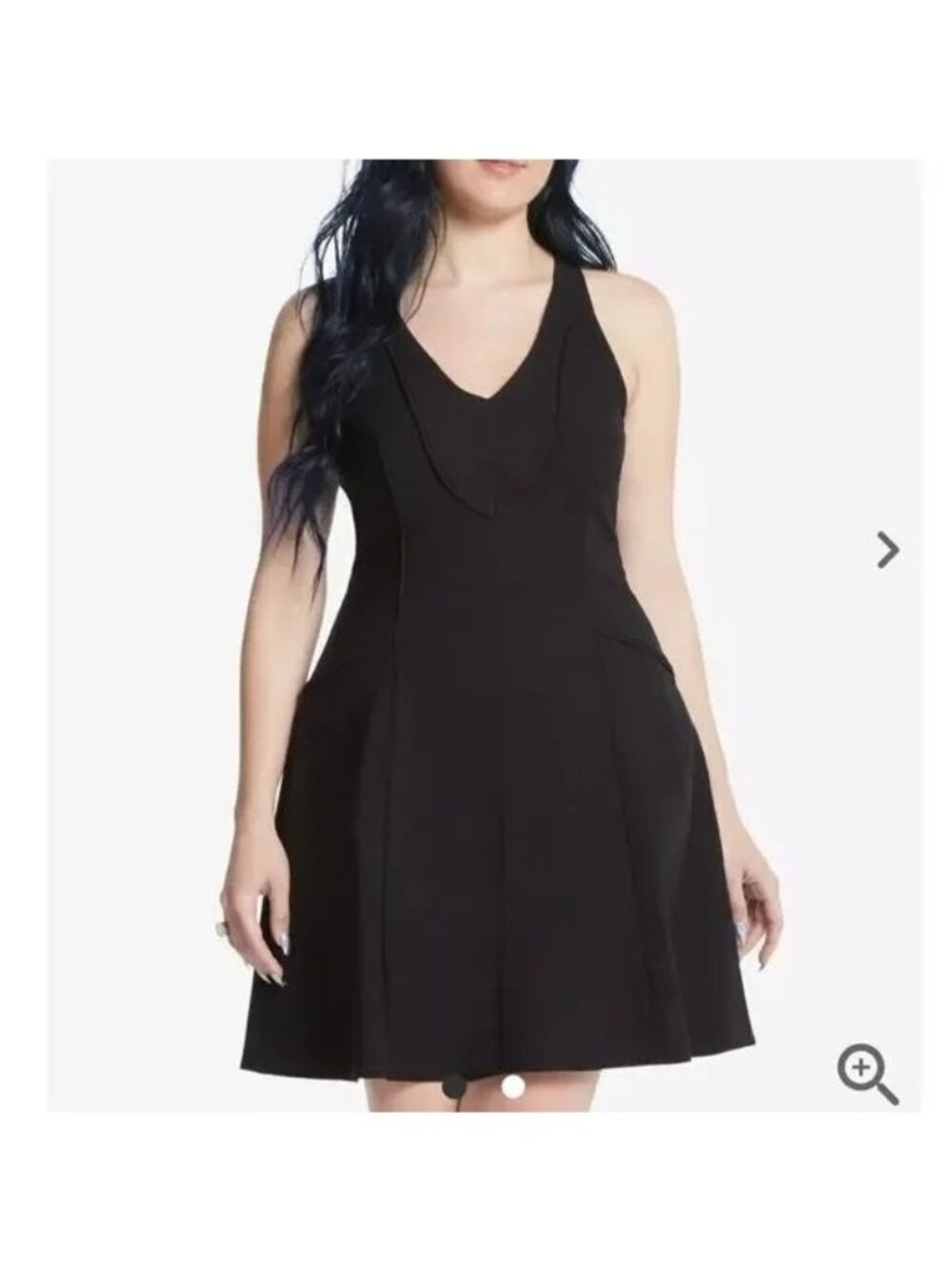 Marvel Her Universe Black Widow Stretch Dress Black Small Sleeveless Mini
